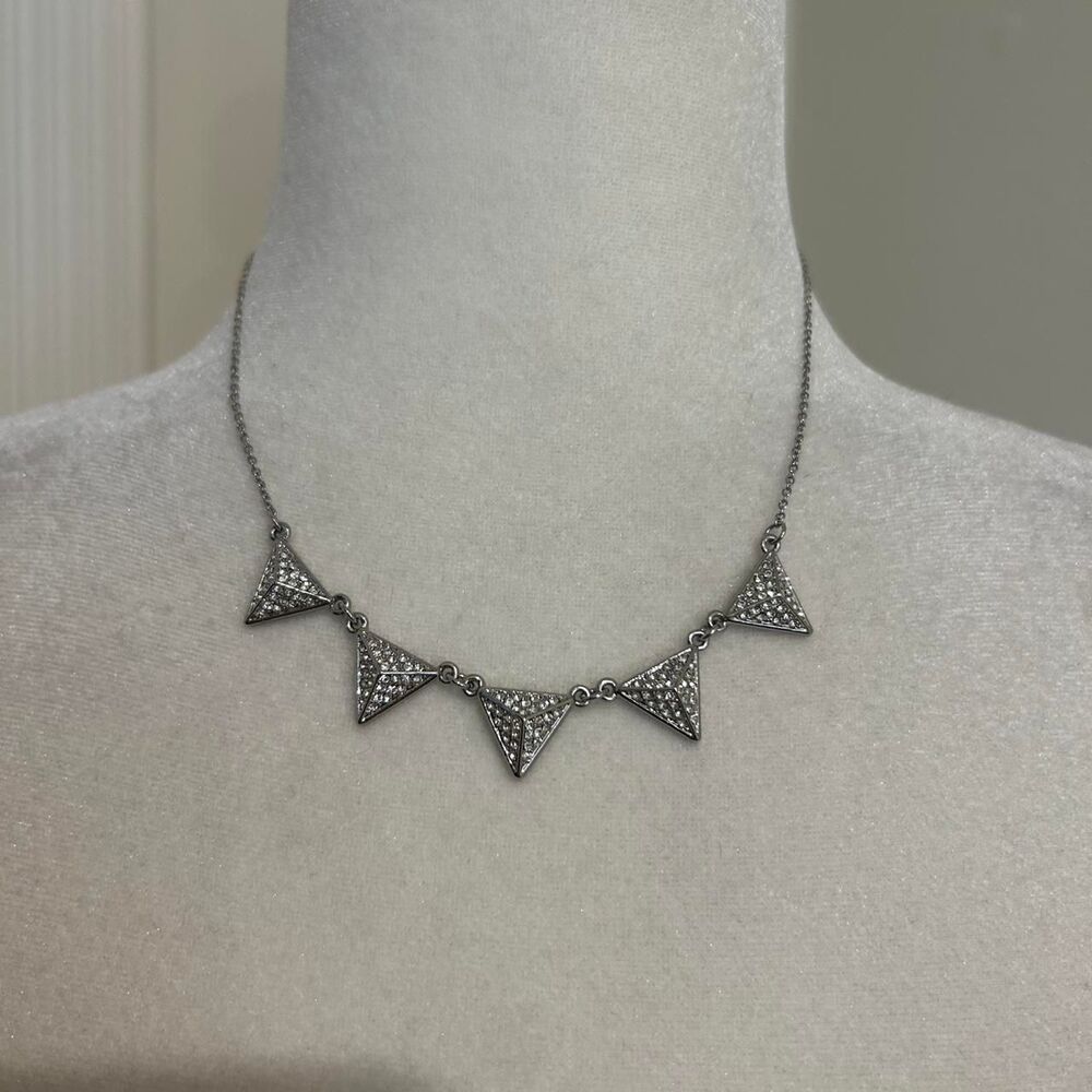 Women's Silver Rhinestone Necklace